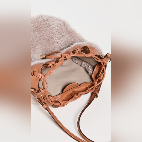 NWT $1050 Ulla Johnson Willow small drawstring bucket bag - Picture 7 of 8